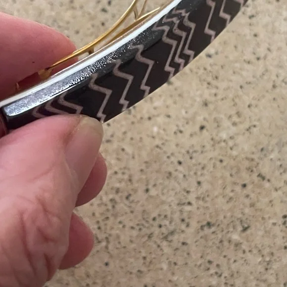MISSONI Black and White Zigzag Hair Clips